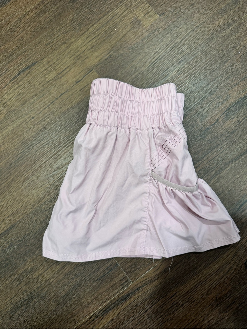 Free People Light Pink Smocked Waist Skirt